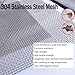 2 Pack 5 Mesh 12'' X 24'' Stainless Steel Mesh, Heat Resisting, No Rust and Corrode, Flexible & Strong Mesh Screen, Used for Vent, Fireplace, Barrier, Cover, Filter, Garden