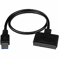 StarTech.com Cavo adattatore connettore USB 3.1 per disco rigido HDD SATA (10 Gbps) SATA III ( 6 Gbps ), Alimentato USB
