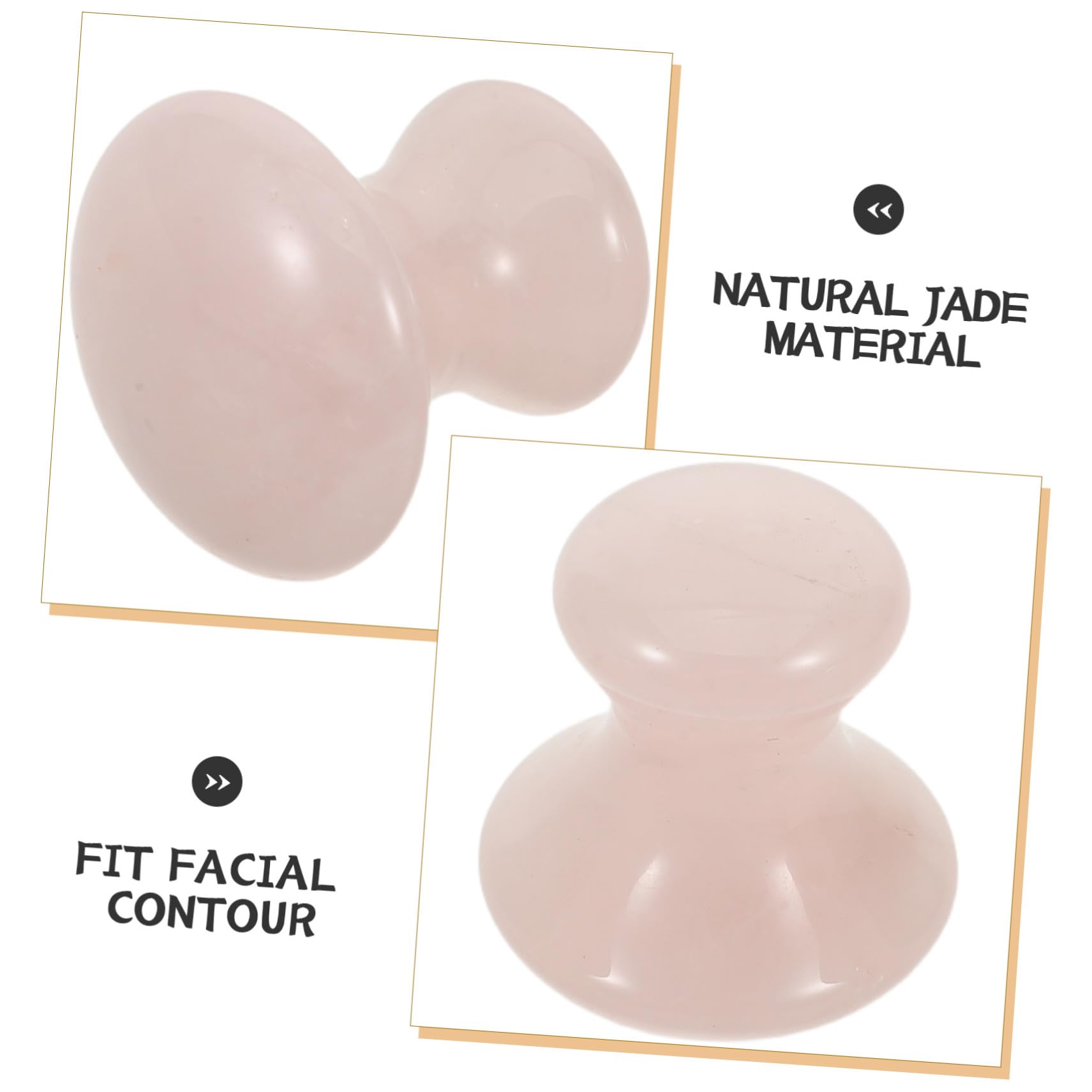 CALLARON 3 Piezas Herramienta Gua Sha de Jade Forma de Piedra de Masaje Facial de Cristal Portátil para Spa Masajeador Facial para Cuidado Diario Piel
