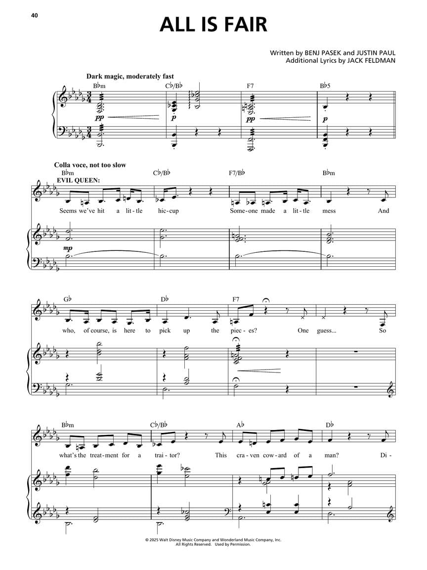 Snow White: Vocal Selections