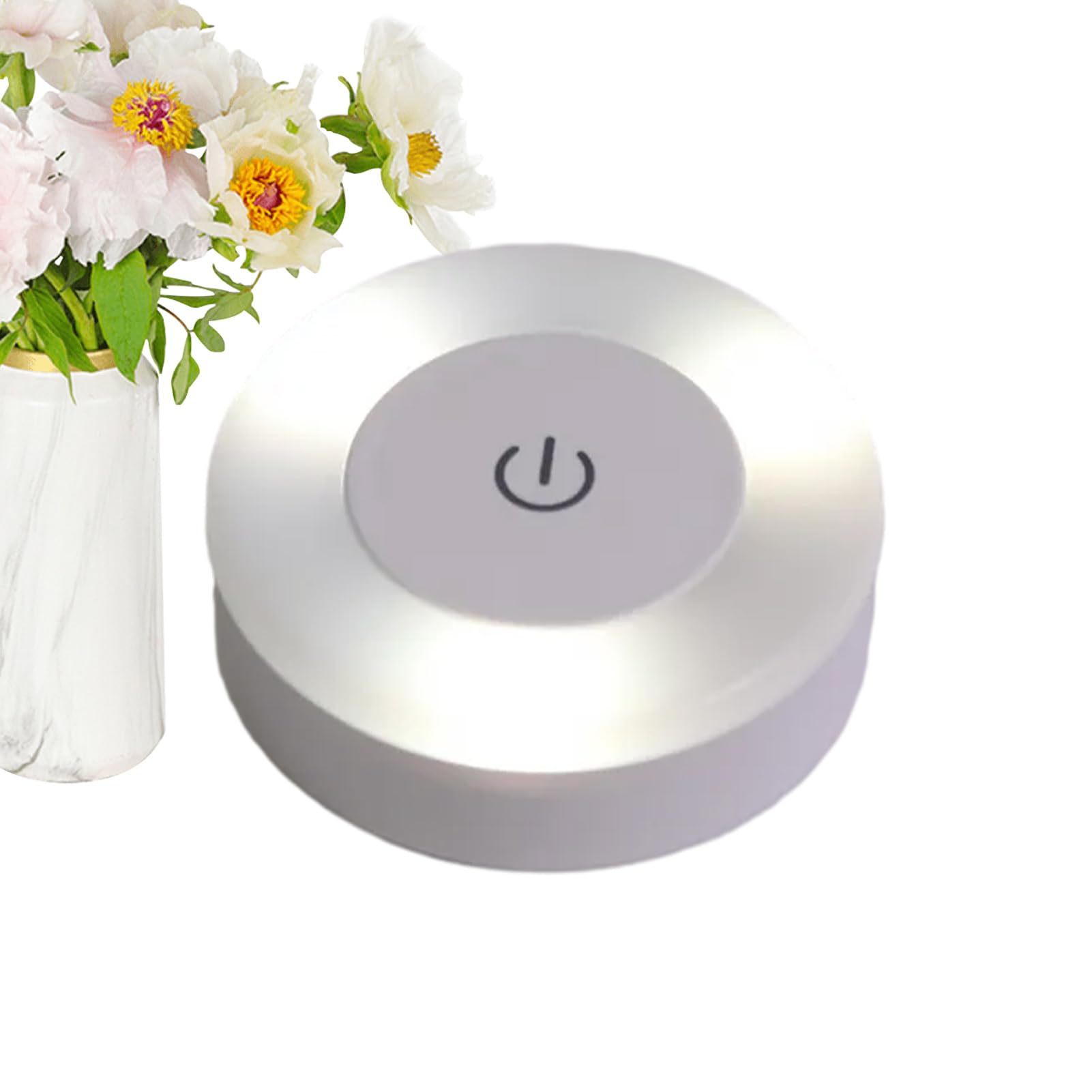 Touch Night Light - Dimmable Rechargeable Lamp, USB Powered, Portable Wall Mount, Soft Ambient, ABS Material Build | for Bedroom Nursery Closet Cabinet Vanity Table Lighting — image 1