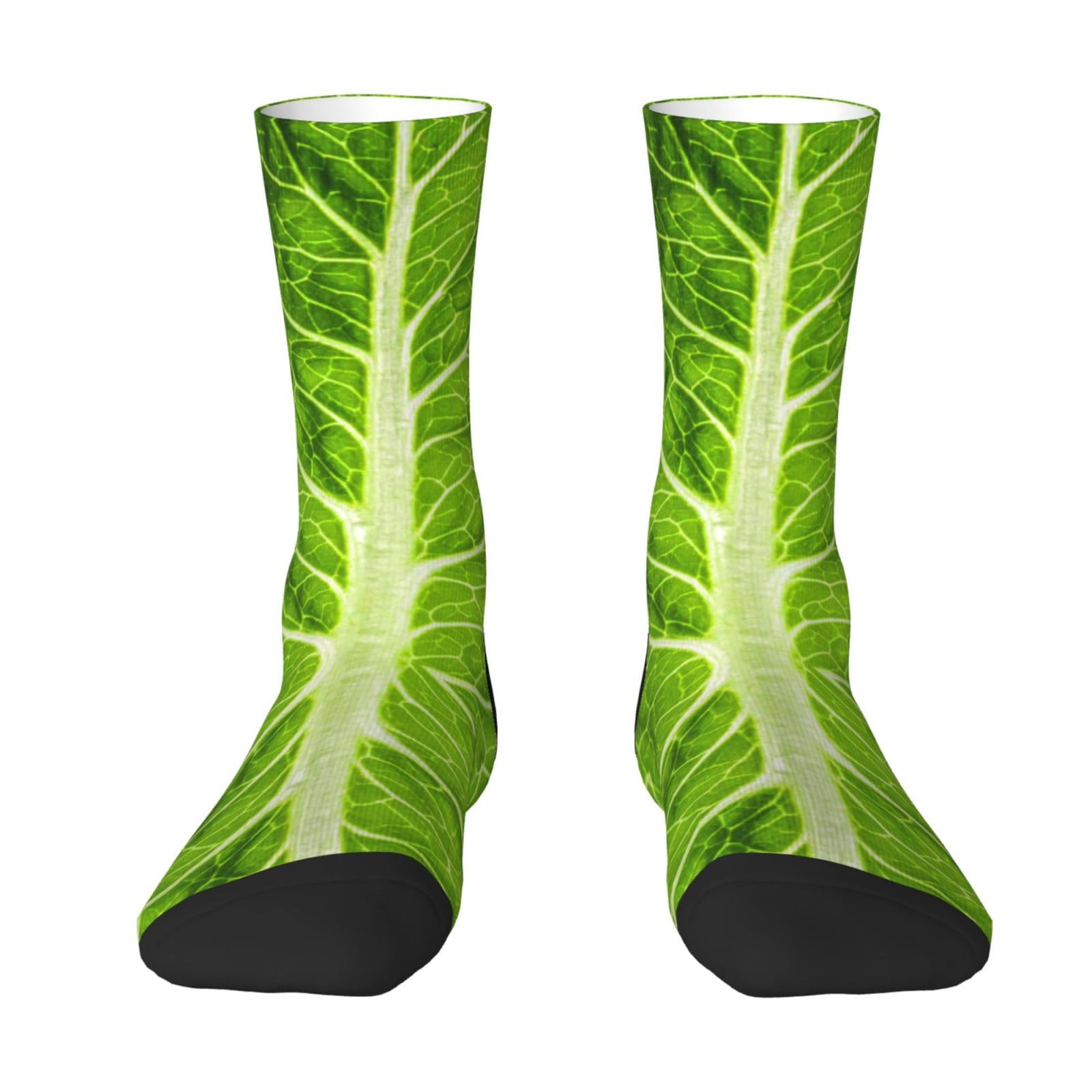 Fwjzdsp Unisex Lettuce Socks Novelty Socks Athletic Calf For Adult Men Women