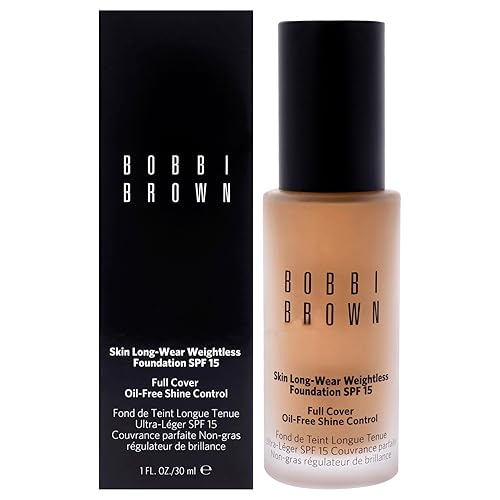 Bobbi Brown Bobbi Brown - Base de maquillaje sin peso de larga duración para la piel, SPF 15, W-064 Honey para mujeres, base de 1 onza