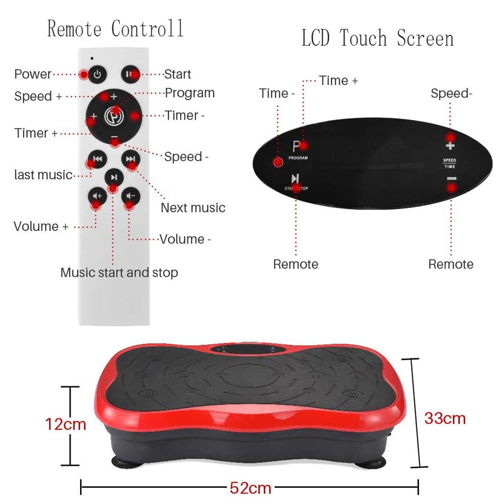 Piattaforma vibrante, massaggiatore vibrante per tutto il corpo, attrezzatura per il fitness domestico Balance Trainer per la forma del corpo e il massaggio