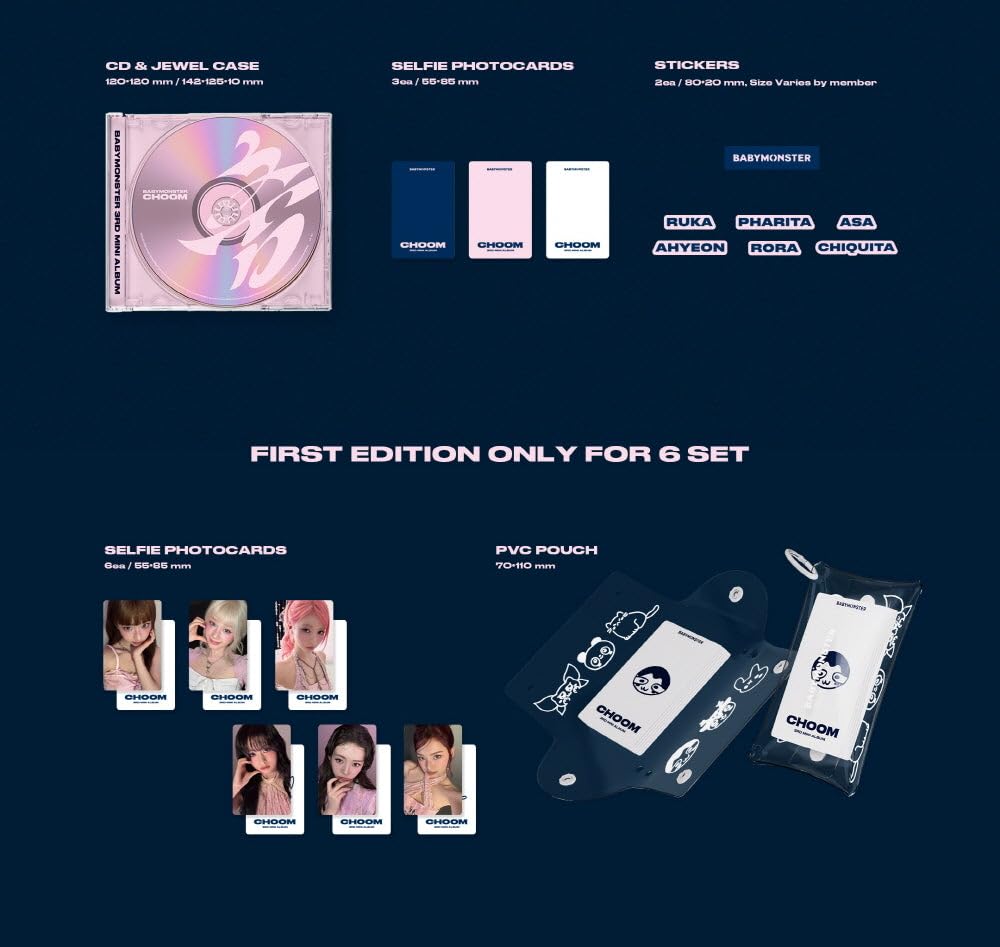Amazon.co.jp: Baby'monster - 3rd Mini Album Choom Jewel version CD