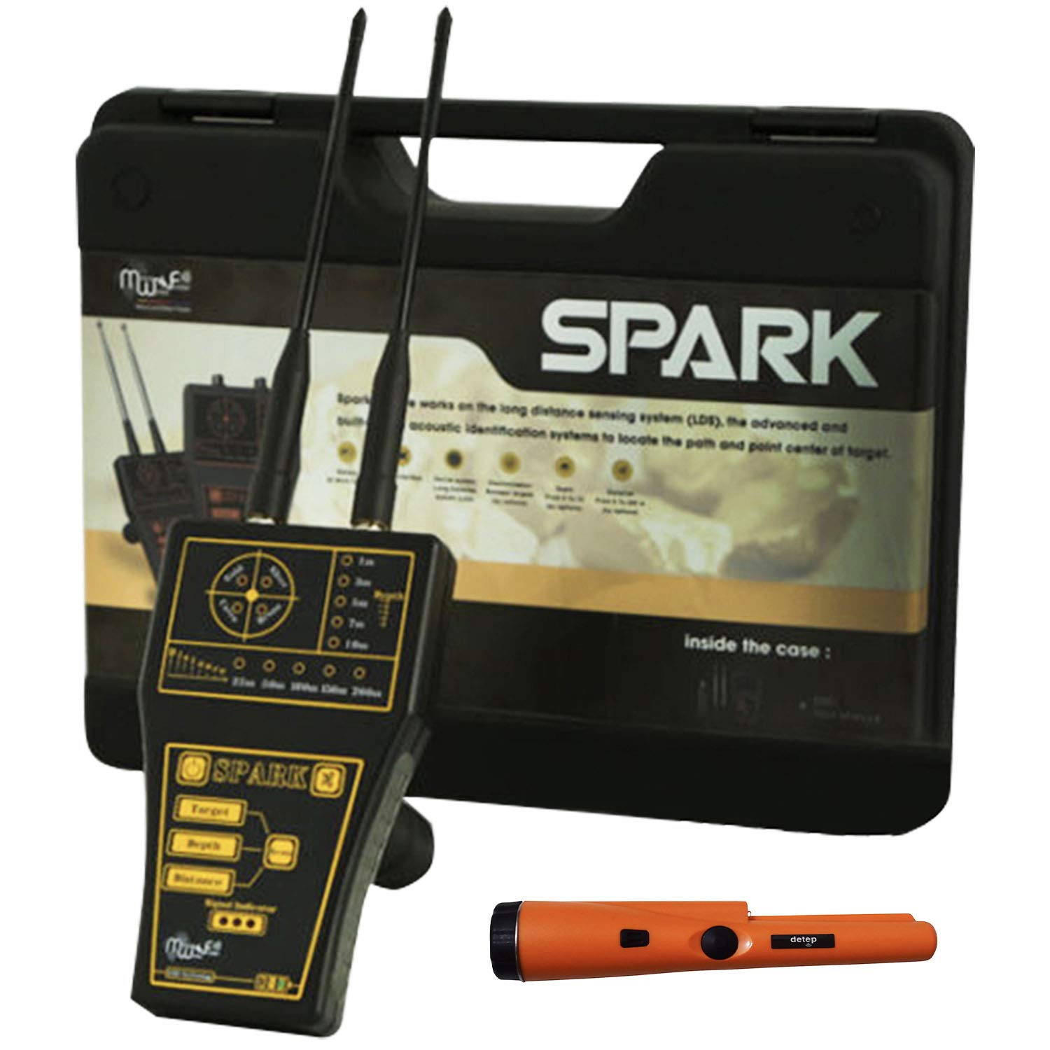 MWF Spark Long Range Metal Detector Professional Metal Detector for
