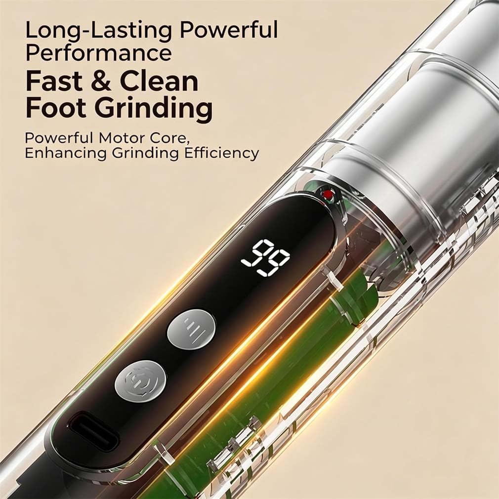 Multifunción Electric Foot Grinder con 5 velocidades, removedor de callos eléctrico, recargable, recargable, juego de pedicura para el cuidado de los pies eléctrico para muertos, piel dura y agrietada