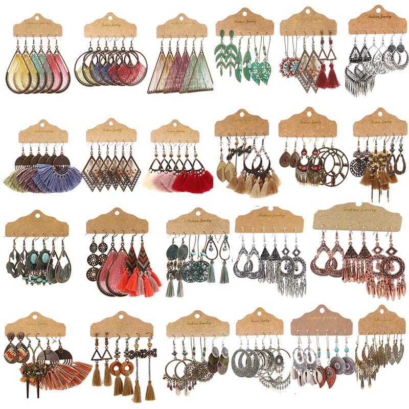 Bohemian Oorbellen Lichtgewicht Legering Vintage Sieraden Kleurrijke