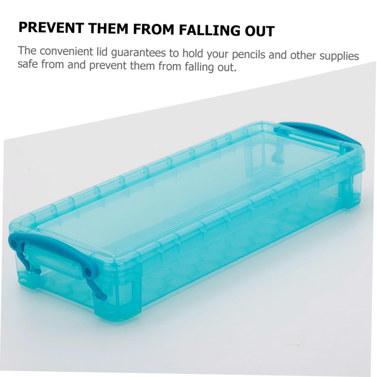 NUOBESTY Set di 8 Scatole Porta Oggetti in Plastica Traslucida per Cancelleria, Organizer per Penne e Matite, Capacità per Scuola e Ufficio, Ordine sulla Scrivania