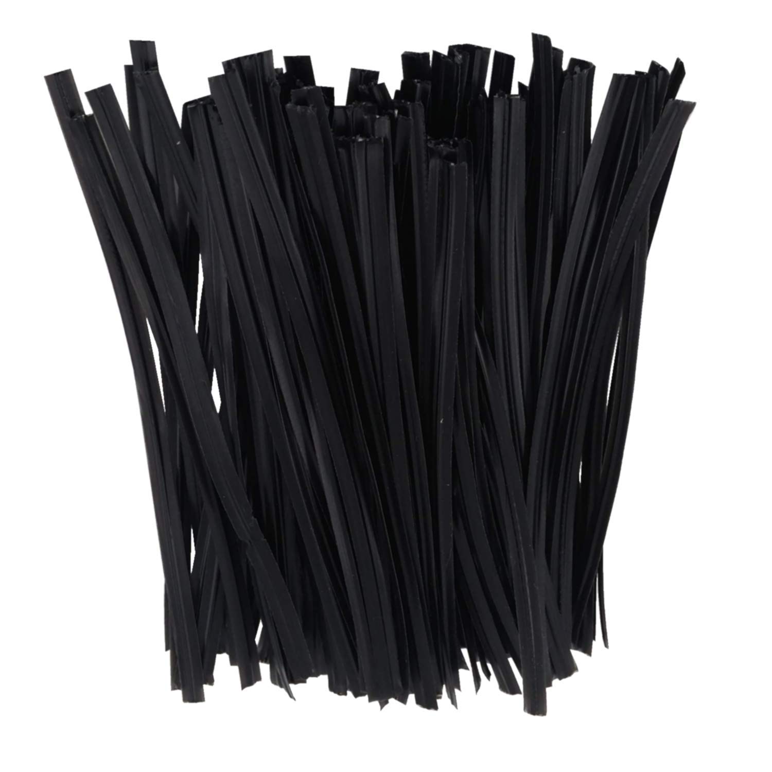 Fermasacchetti Twist Ties 100 Pezzi - Legacci In Plastica Con Anima In Metallo Per Chiusura Sacchetti, Lunghezze Miste
