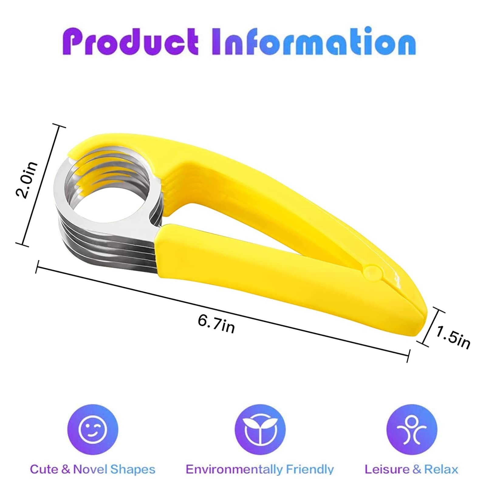 Fruit Slicer Cup | Aardbei, druif, banaan, eiersnijder