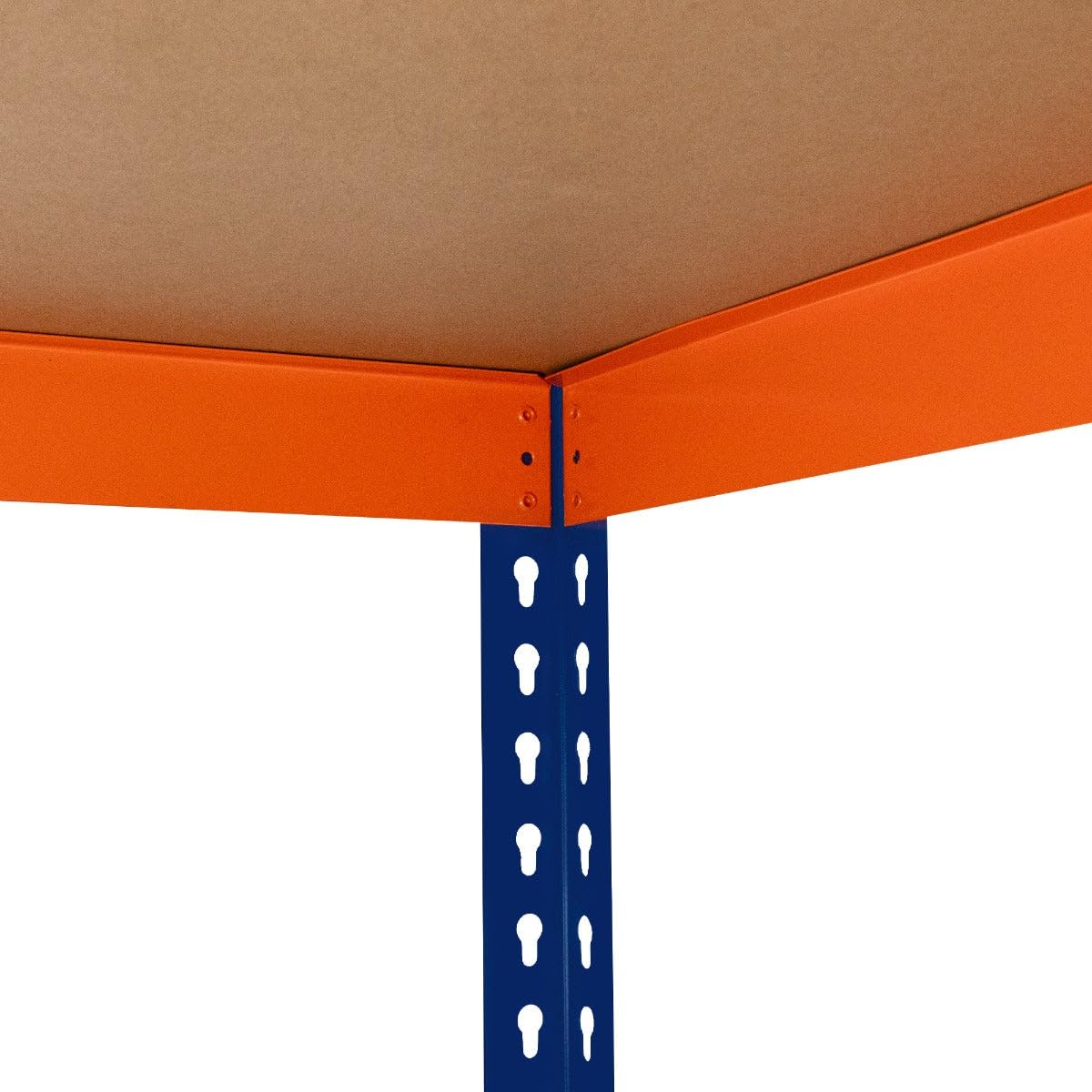 Regał garażowy wytrzymały 4-poziomowy regał S-Rax 180 cm x 180 cm x 60 cm stojak stalowy 300 kg pojemność na półkę regulowany układ 100% bezśrubowe gumowe nóżki 3 wzmocnione pręty nośne magazyn