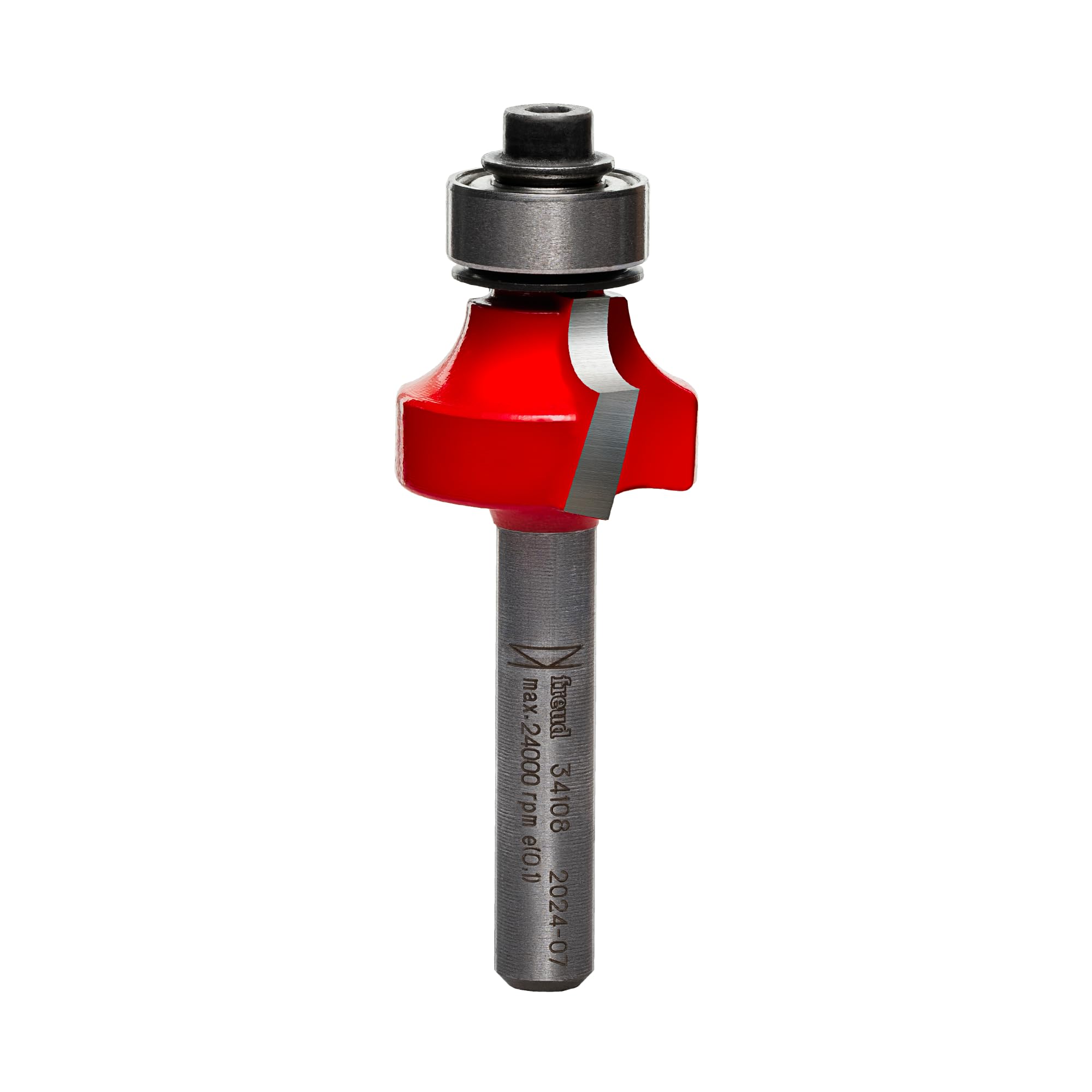 Freud Radius Rounding Over Bit with Perma-Shield Coating and Quadra-Cut Design for Flawless Finish - 2 Cutters, 1/4" Shank Dia., 3/16" Radius, 2-3/16" Length - 34-108 — image 1