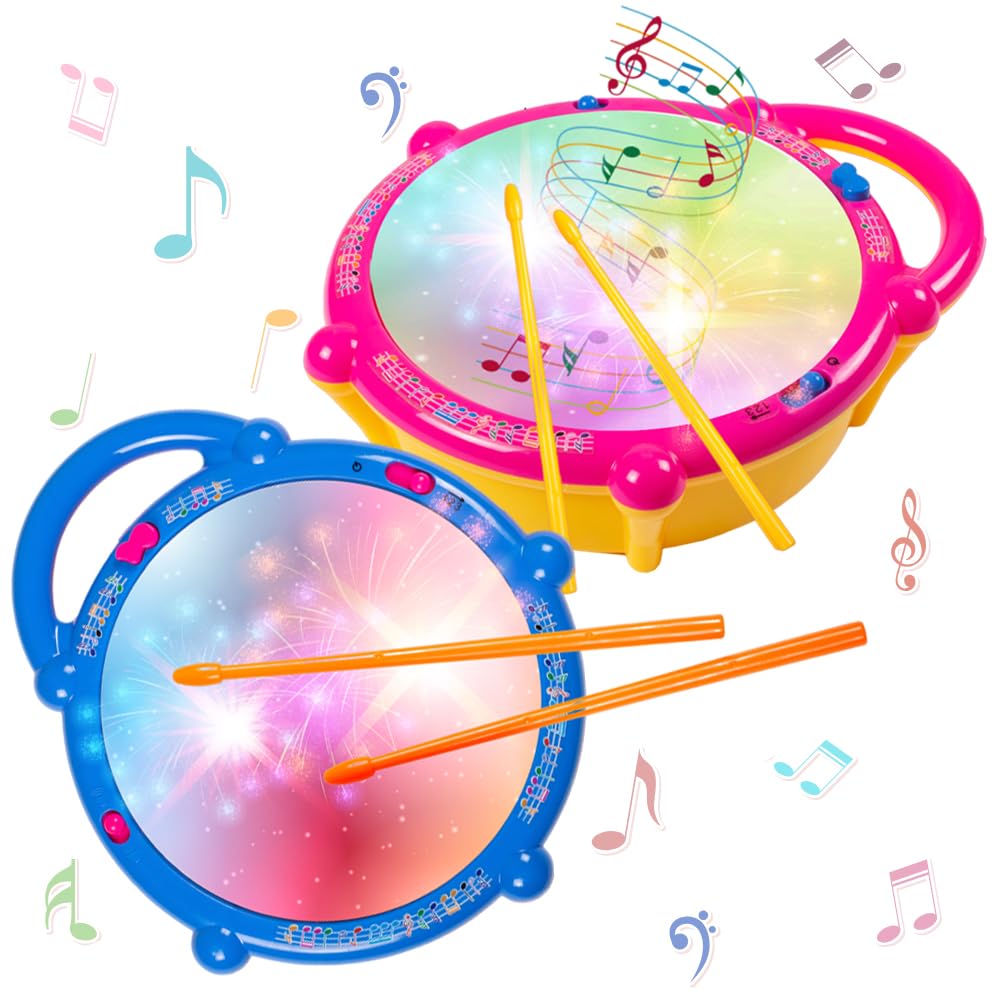 Gooyo GY168-23 Battery Operated 3D Flash Drum Toy for Kids with Flash Light & Music Effect | Dynamic Musial Instrument Toy for Kids/Gifts | Assorted Color, Power Source: 3xAA Battery (Not Included) (B01JM4DNOO) Amazon Price History, Amazon Price Tracker