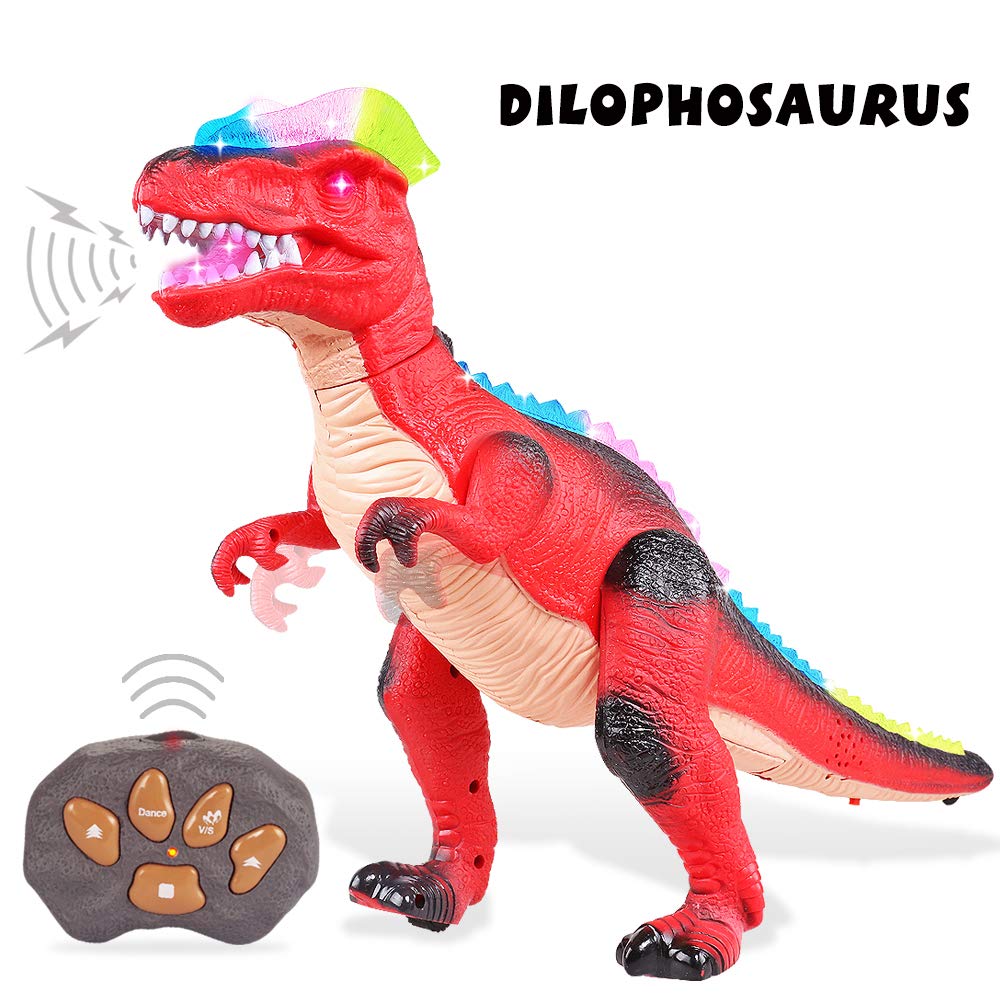 Buy Remote Control Dinosaur for Kids with Light Up Eyes and Roaring