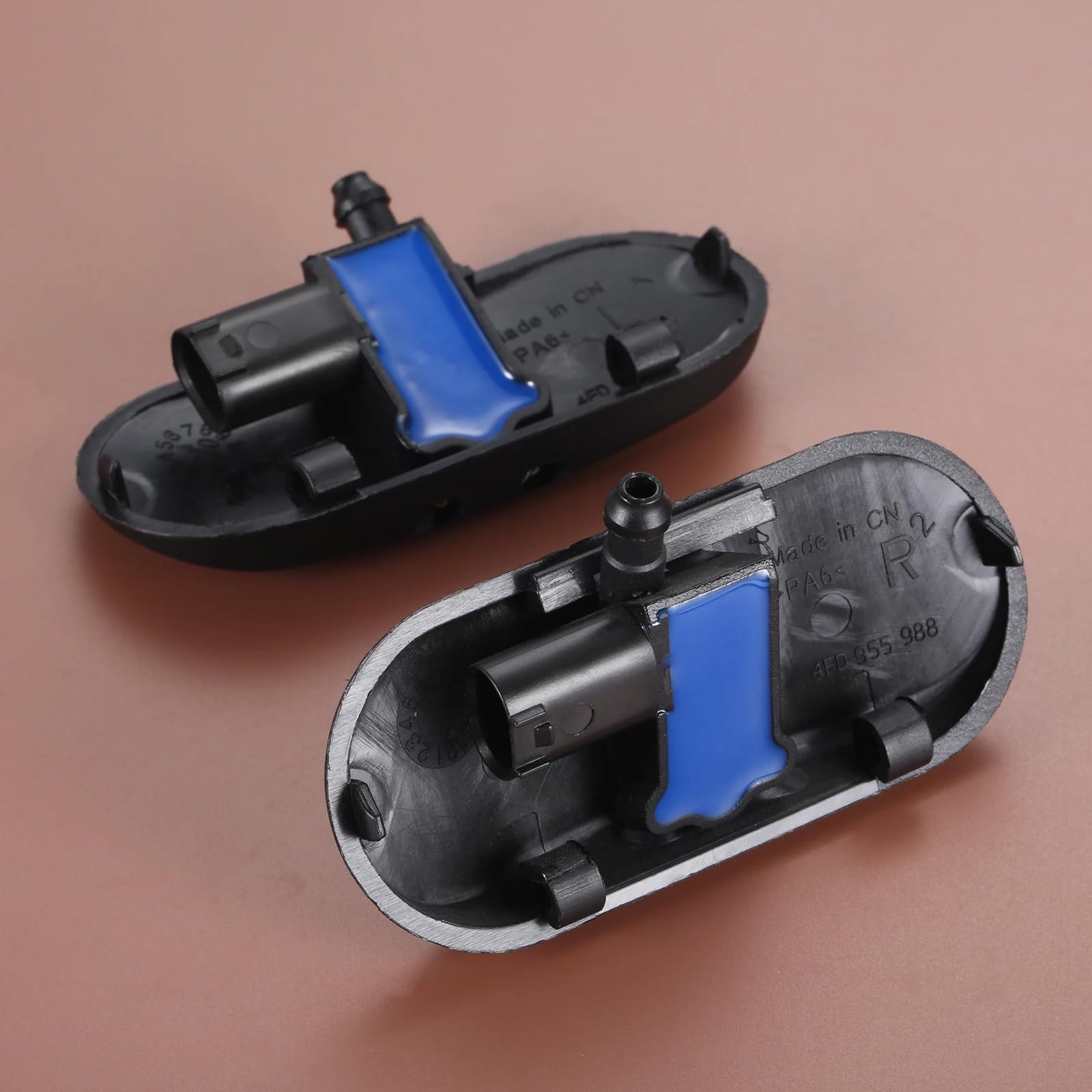 2 Pezzi 4FD955987 Sinistro + 4FD955988 Destro tergicristallo Auto ugello spruzzatore Getto riscaldato, per Audi A2 A3 A4/S4 A6 A8 Quattro RS4