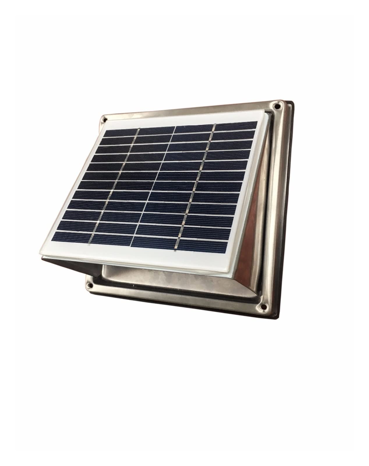 68cfm Ventilatore Da Parete Solare 2.5W Diametro Del Condotto Dell'aria In Acciaio Inossidabile 120mm Il For Capannone Ha Bisogno Di Una Forte Luce For Funzionare,Facile manutenzione