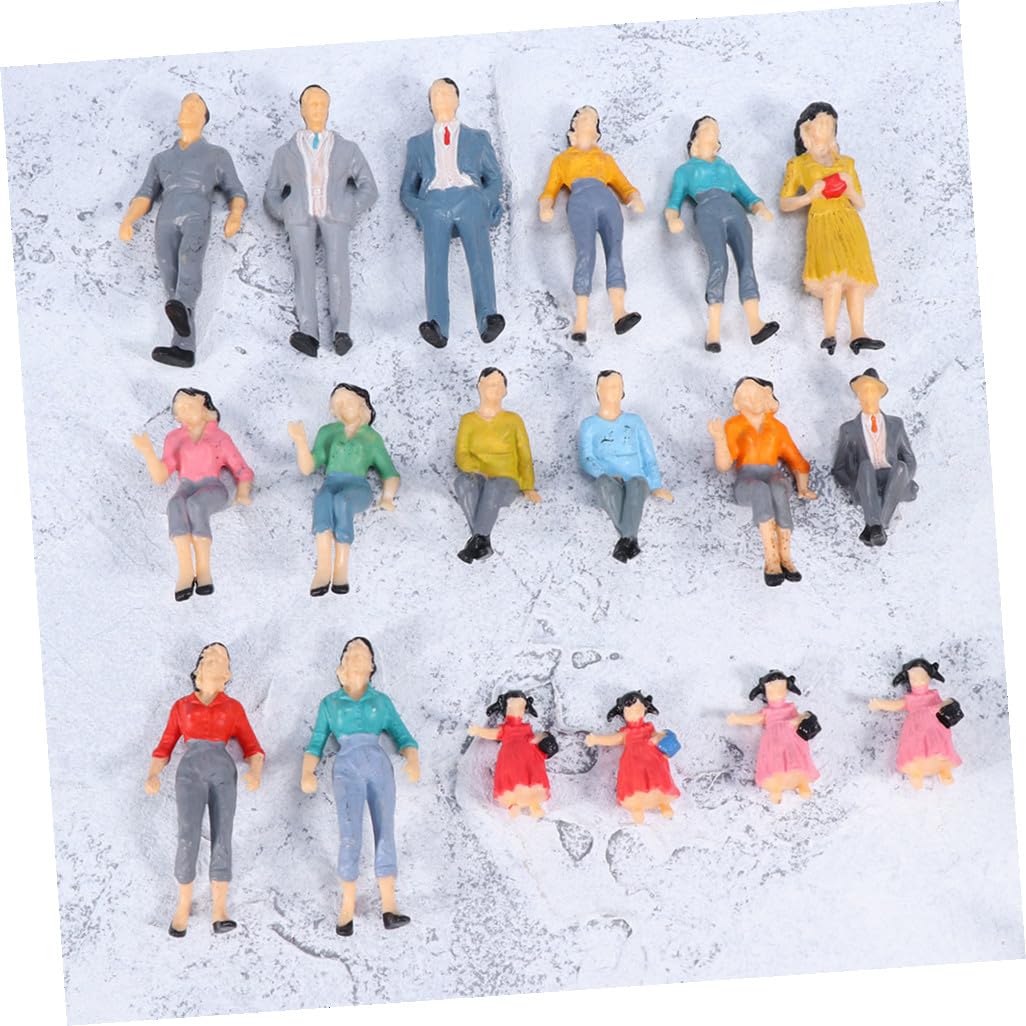 60 Piezas Modelo De Personaje De Simulación Personas A Escala Figuras De Pasajeros Pintadas Modelos A Escala De Personas Modelos De Diseño De Tren Accesorios De Diseño De Estación