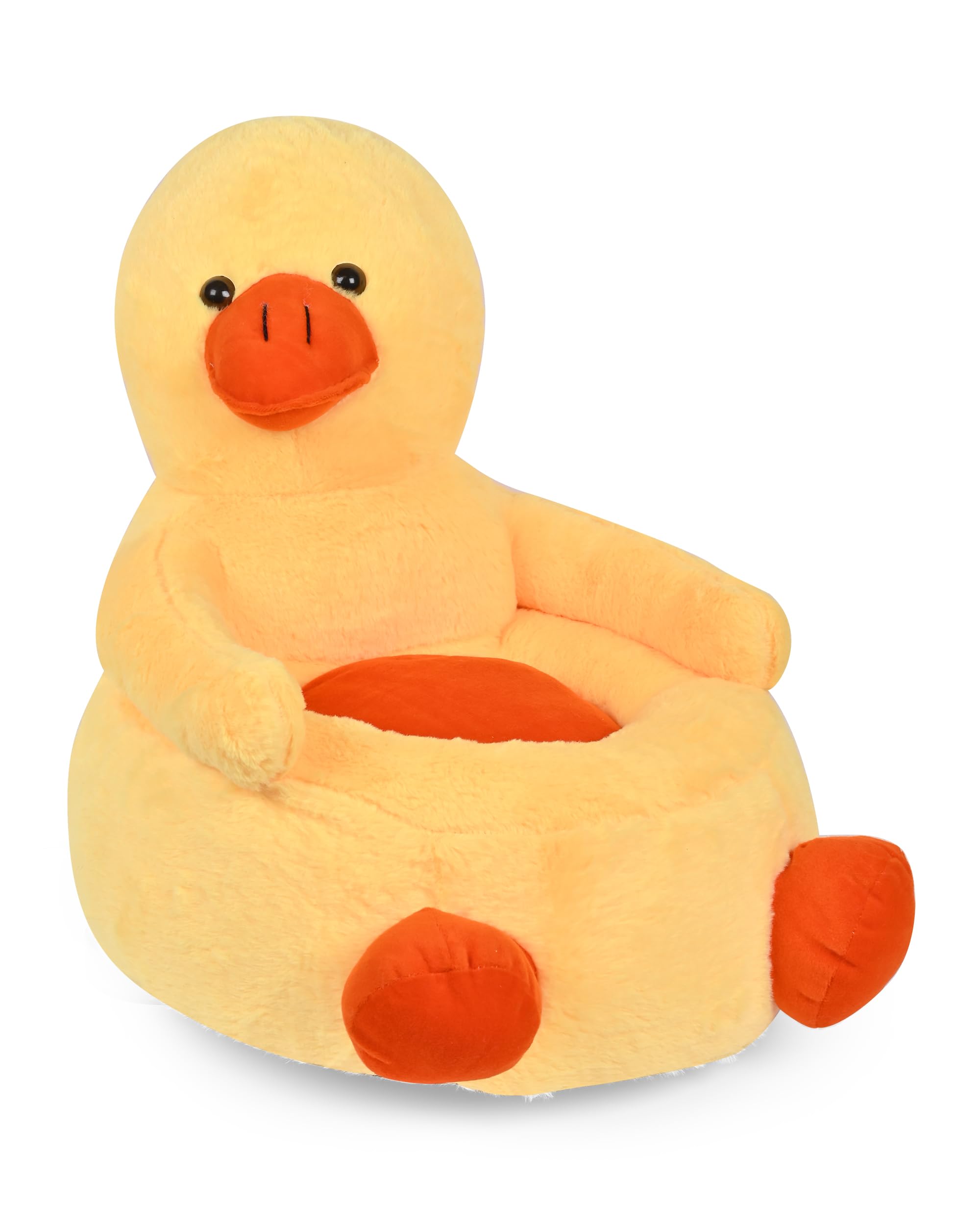 BESTIES Chick Theme Soft Plush Cushion Baby Sofa Seat or Rocking Chair for Kids with Supportive Belt 0 to 2 Years (Yellow)-image-36