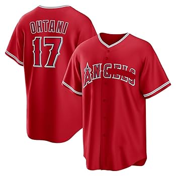 Angels 大谷翔平 17 ユニフォーム Amazon | MLB エンゼルス Angels 背番号17 大谷翔平 刺繡 野球