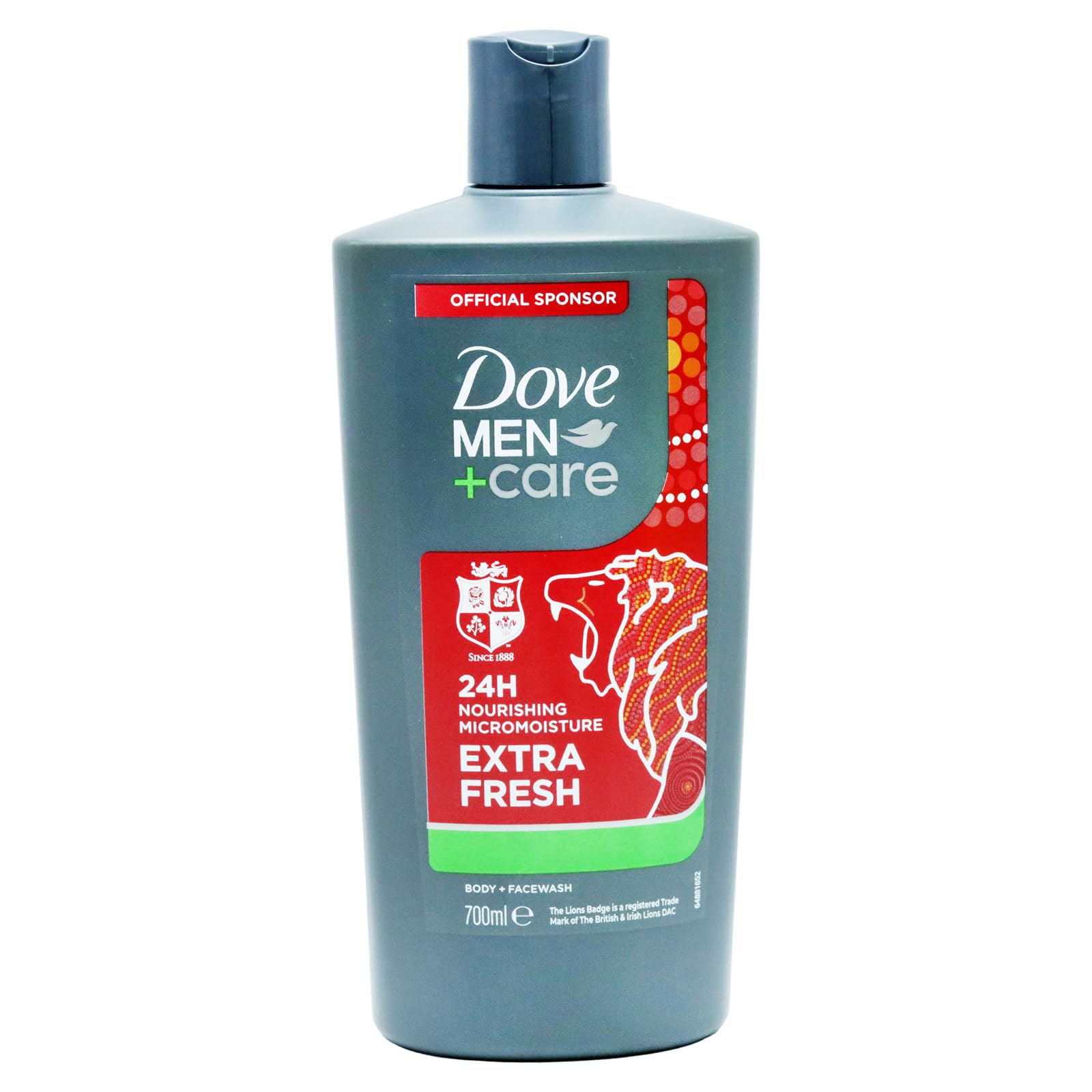 Dove Men+Care Body Wash for Men Refreshing Extra Fresh Provides Hydration Enriched with Menthol Dermatologically Tested Limited edition, 700ml