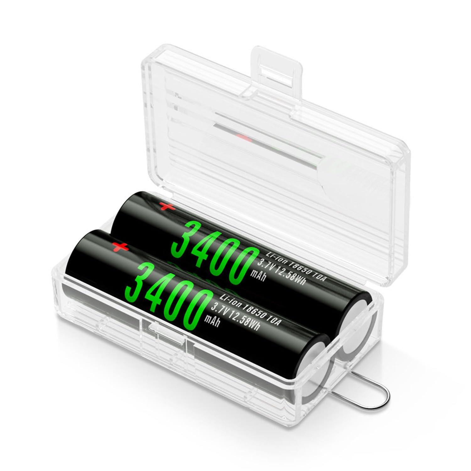 Produktbild von Jungle Leopard CR123A / 16340 Batterie-Aufbewahrungskoffer – Für 8 Batterien, ABS, Schnellzugriff, 22 Cm