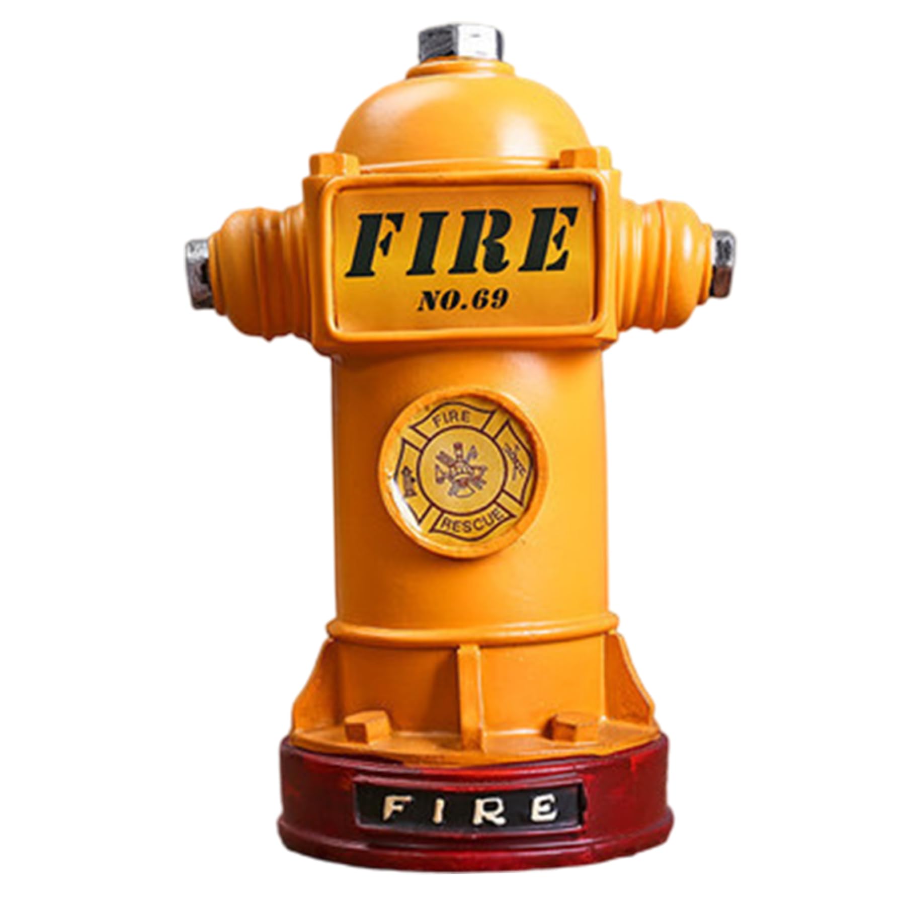 Poteau d'incendie pour chien en résine résistante au format compact 5,9 x 9,5 pouces
