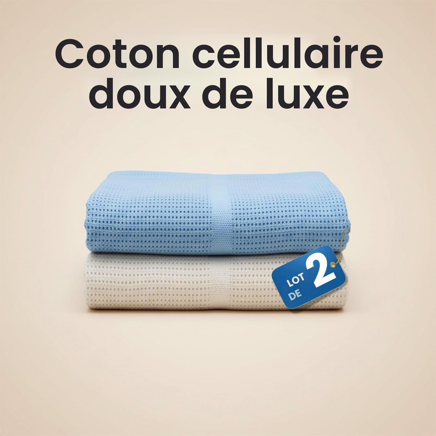 Lilly Belly Couverture Bébé 100% Coton Biologique - Confort Et Douceur pour Votre Petit | 100% Coton - 70 x 90 cm | Couverture Bebe Naissance