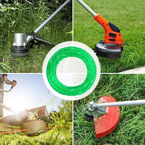 Image of THTEN String Trimmer Line 0.095 inch Compatible with Husqvarna 320iL,330LK,430LS,535LS,325iLK,225L,232L,322L,240L,323L,128L String Trimmer,157 Ft Pre-Cut Twisted Line 9 Pack