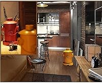 Vista 6 de TISTIK Bote de basura Bote de basura con pedal de boca de incendios, cubo de basura pequeño de hierro forjado creativo Escuela comunitaria Centro