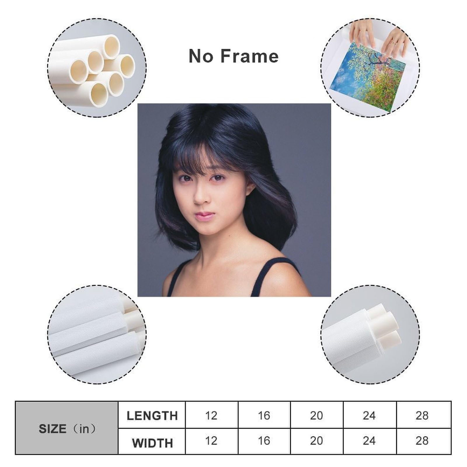 Amazon.co.jp: 松本典子歌手女優写真3ポスター キャンバス 芸術
