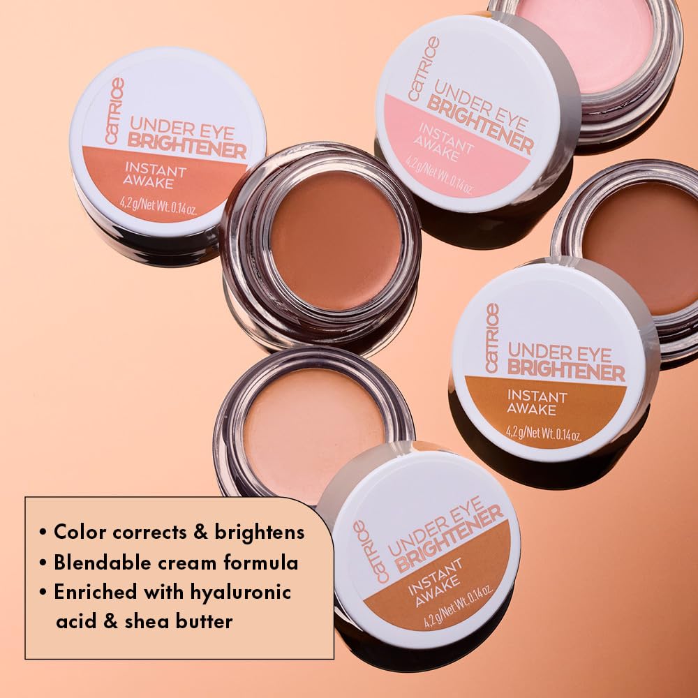 Catrice Under Eye Makeup Set | Brightening Concealer, Setting Powder & Puffs for Dark Circles, Crease-Free Finish & All-Day Wear (020 | Warm Nude)