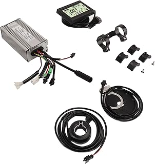 Alomejor Electric Bike Conversion Kit with 25A Sine Wave Controller LCD3U Panel Thumb Throttle Power for DIY Electric Bikes