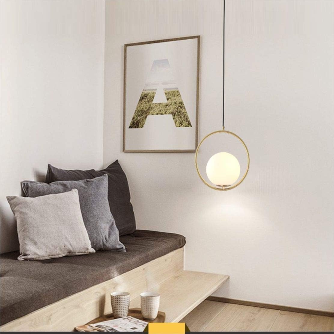 Moderne Hängelampe mit Batterie, Hängeleuchte ohne Stromanschlus,s kabellose Pendelleuchte mit Fernbedienung 9 Farben dimmbar, perfekte dekorative Lampe batteriebetrieben für jeden Raum.(Brass)