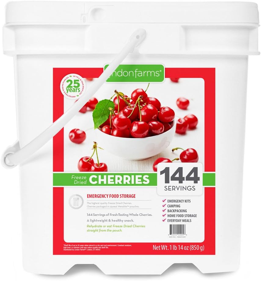 Lindon Farms Freeze Dried Cherries (144 Servings)