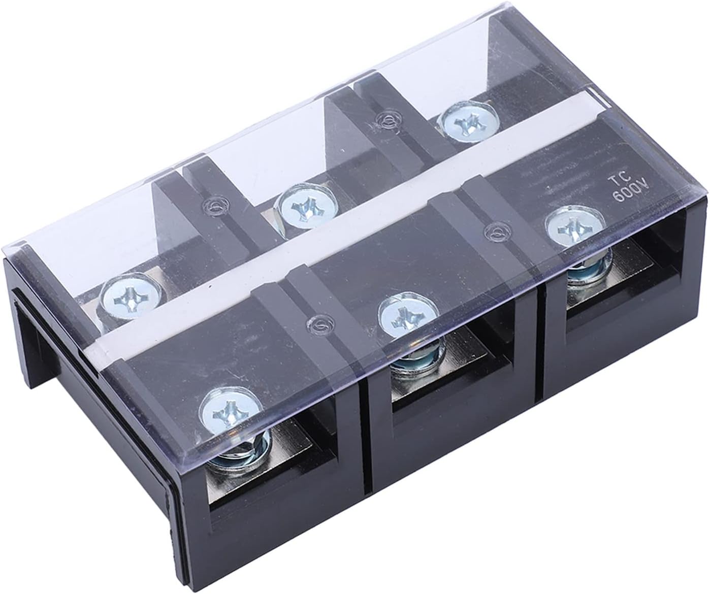 400A 600V Copper Screw Terminal Strip Block 3 Positions Dual Rows