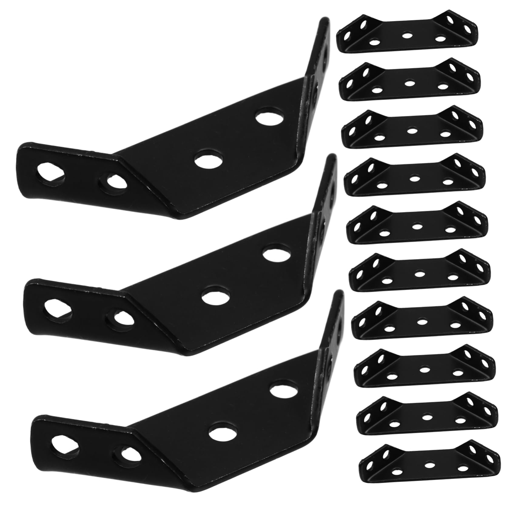 KICHOUSE Multi-use 20pcs Cabinet Corner Brackets Angle Wood Furniture Support Secure and Sturdy