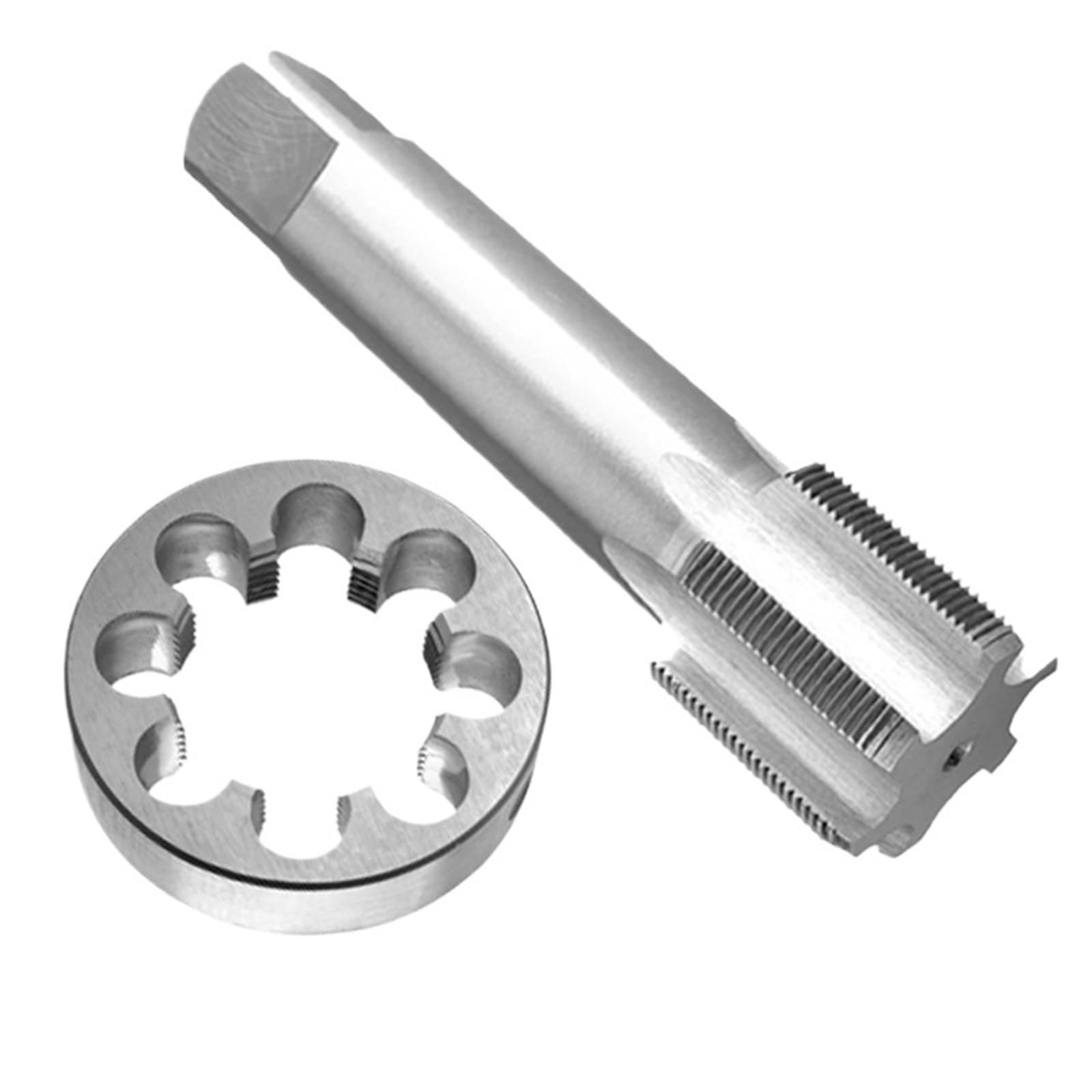 Juego de machos y troqueles métricos M42X3 para mano derecha, rosca de máquina HSS M42 x 3 y redonda