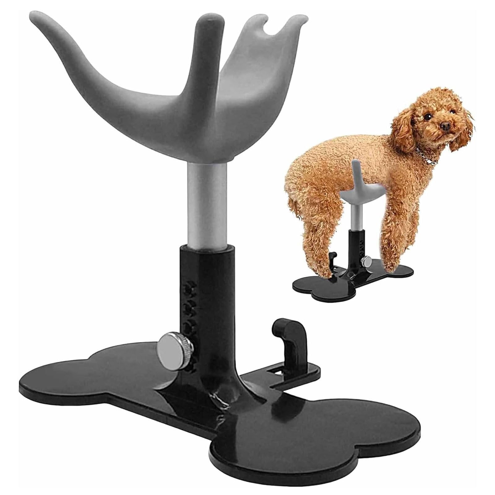 Support de toilettage en silicone haut de gamme avec bras ajustable pour animaux