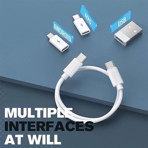 Miniatura 4 de JUSGTPS Camysee - Funda para cable 9 en 1 caja de almacenamiento de conversión de cable adaptador USB 60 W carga rápida USB tipo C micro cable