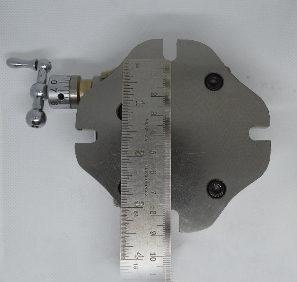 OMEX Mały stół obrotowy 2,3/4 cala - 70 mm model poziomy i pionowy - frezarka wyprodukowana w Indiach.