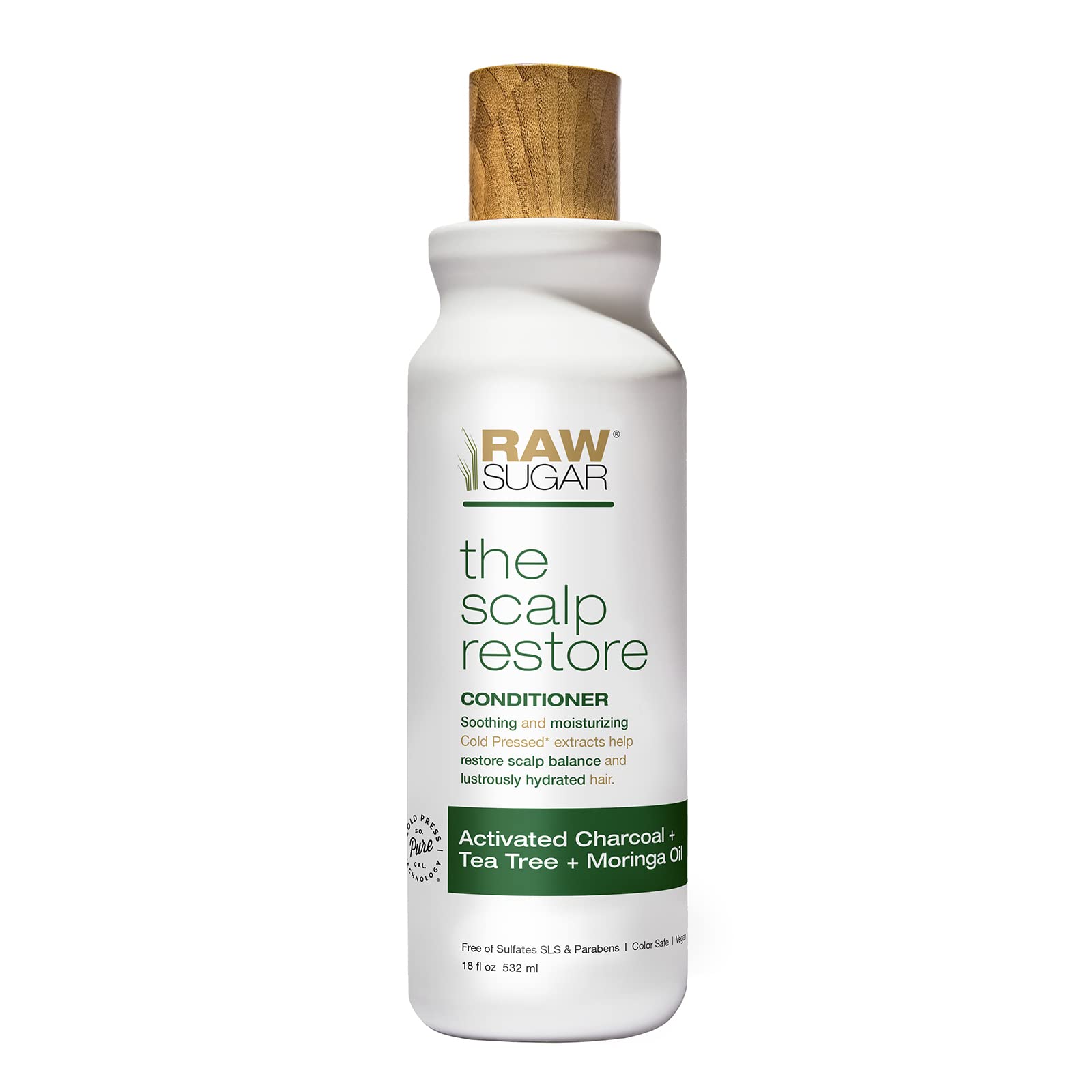 Raw Sugar, Scalp Restore Jojoba n Aloe n Niacinamide Conditioner, 18 Fl Oz
