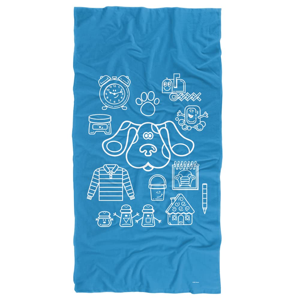 Buy Blues Clues Beach Towel, 30"x60", Blue's Clues Icon Collage Beach