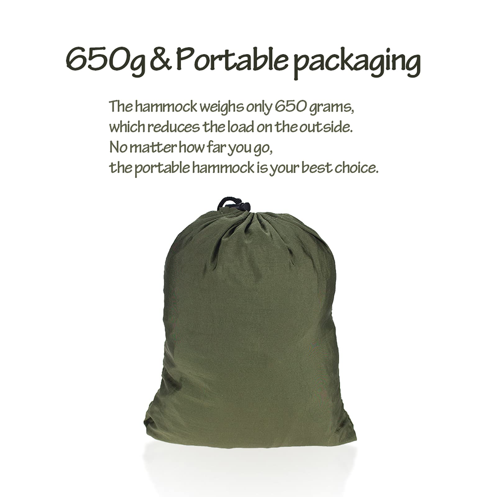 Hamaca para árbol de camping con cordón ligero de 650 g, hamaca para exteriores con mosquitero, hamaca portátil doble de fácil montaje para senderismo, camping, mochilero, viajes, patio trasero, pla