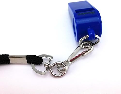 Miniatura 4 de yueton Silbatos de plástico con cordón para coach, entrenadores, 6 unidades