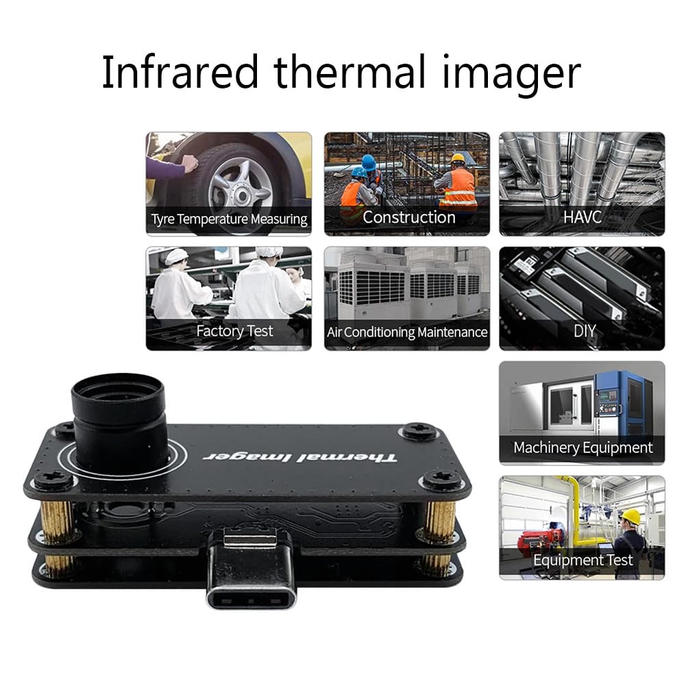 Mini CáMara TermográFica Infrarroja para TeléFono, Dispositivo Externo de ImáGenes Infrarrojas, PequeñA CáMara de ImáGenes TéRmicas para TeléFono MóVil Android