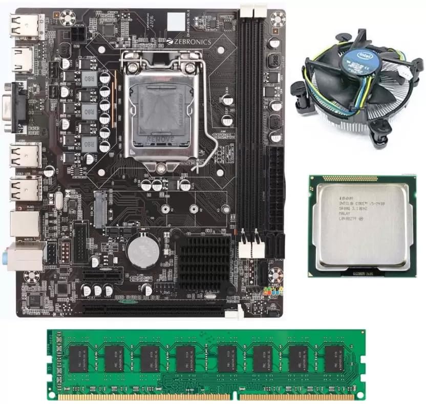 Generic H61 Motherboard Combo With I5-2400S/2400/2320 Processor 2.80Ghz To 3.5Ghz+ 8Gb Ram + Cpu Fan (1 Year Replacement Warranty) - Atx, Ddr3 (B0CXJGKRNQ) Amazon Price History, Amazon Price Tracker