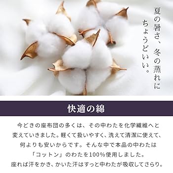 Amazon.co.jp: 座布団 日本製 約59×63cm 八端判サイズ 金茶