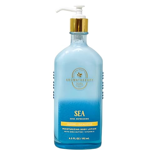 Miniatura 2 de Bath & Body Works Aromaterapia Sea Soul refrescante JASMINE + EUCALYPTUS Paquete de 2 loción corporal hidratante con un jabón en barra de avena