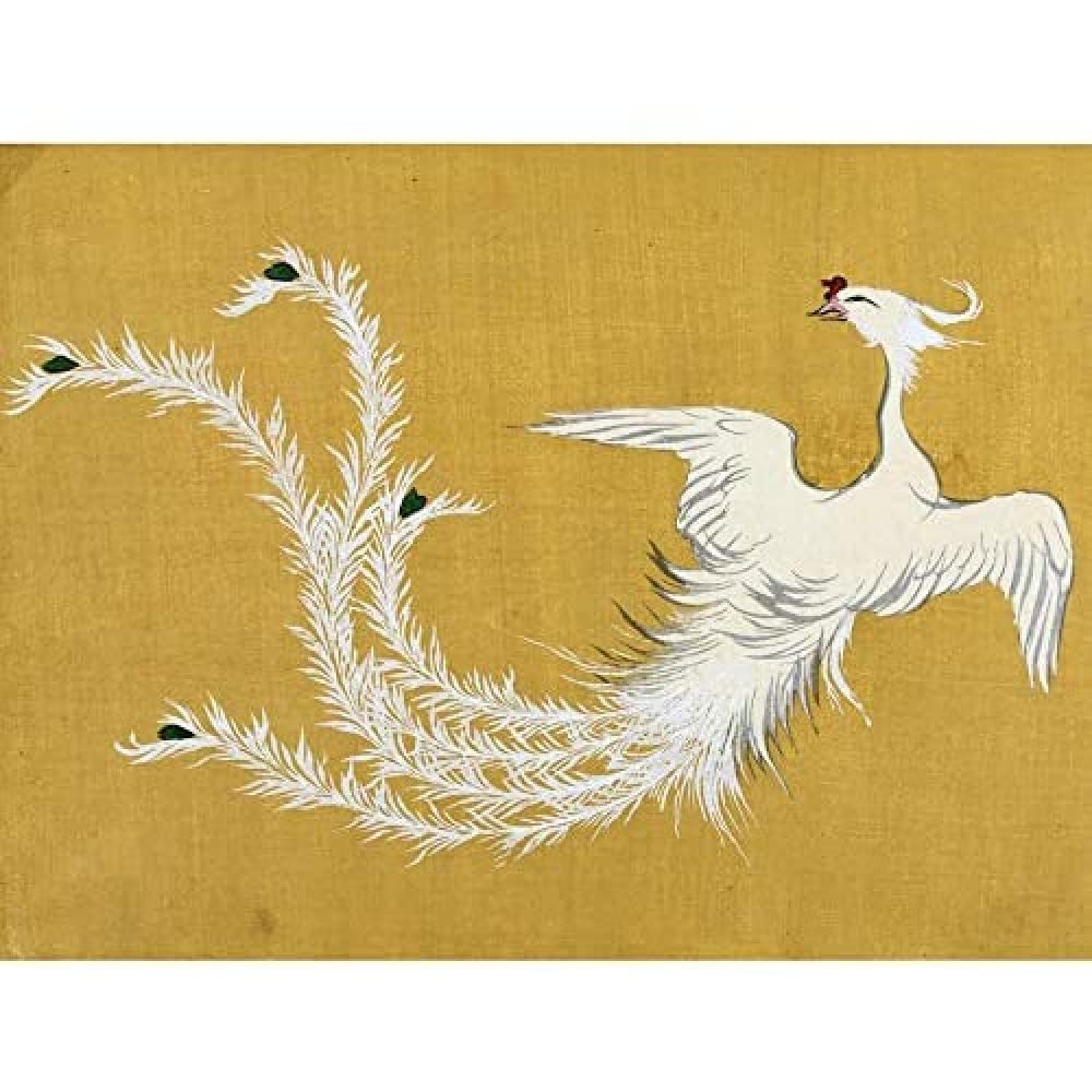 Artery8 Kamisaka Sekka White Phoenix Bird Japanese Painting Unframed Wall Art Print Poster Home Decor Premium